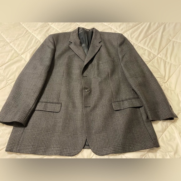 Men’s tweed sport coat, missing 2 buttons, size 52T - Picture 1 of 2